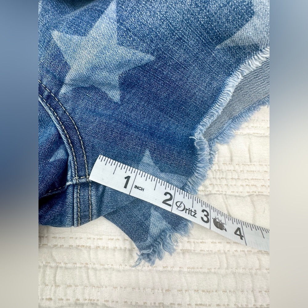 YMI Star Print High-Rise Denim Shorts Size 5/27 NWT - Picture 14 of 14